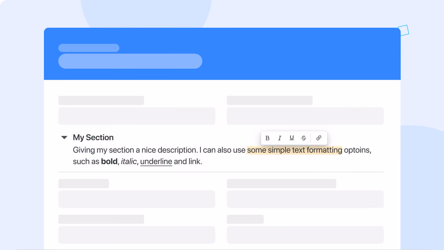 Record Page: Section Descriptions