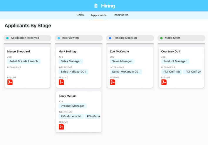 Dashboard of social media campaigns with assets, calendar and status.