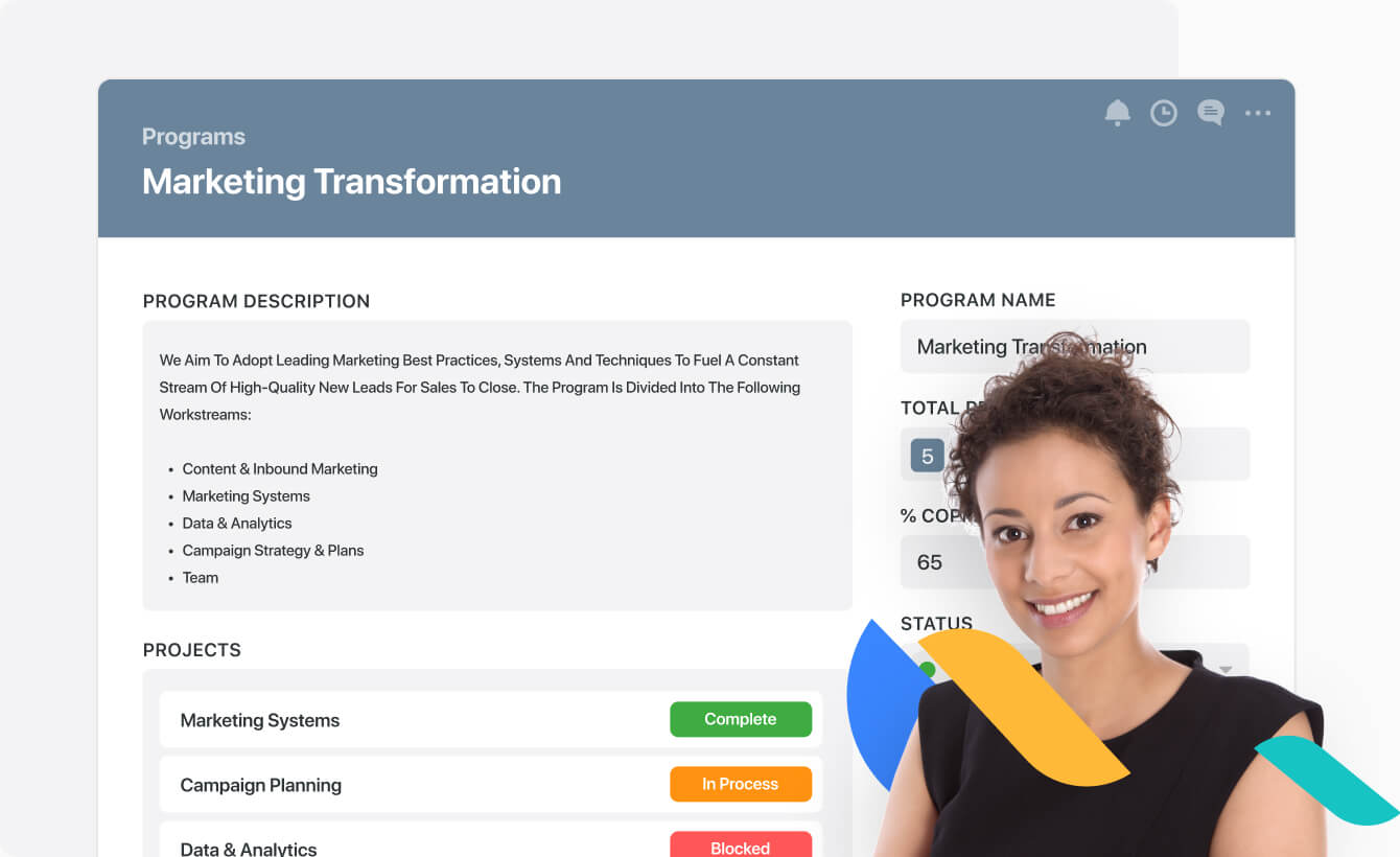 Manage your programs with SmartSuite