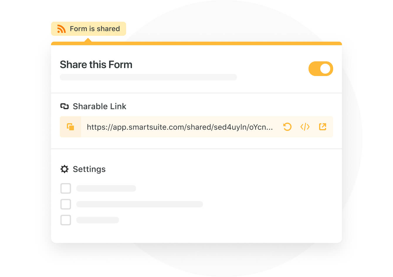 Share Form view in multiple ways