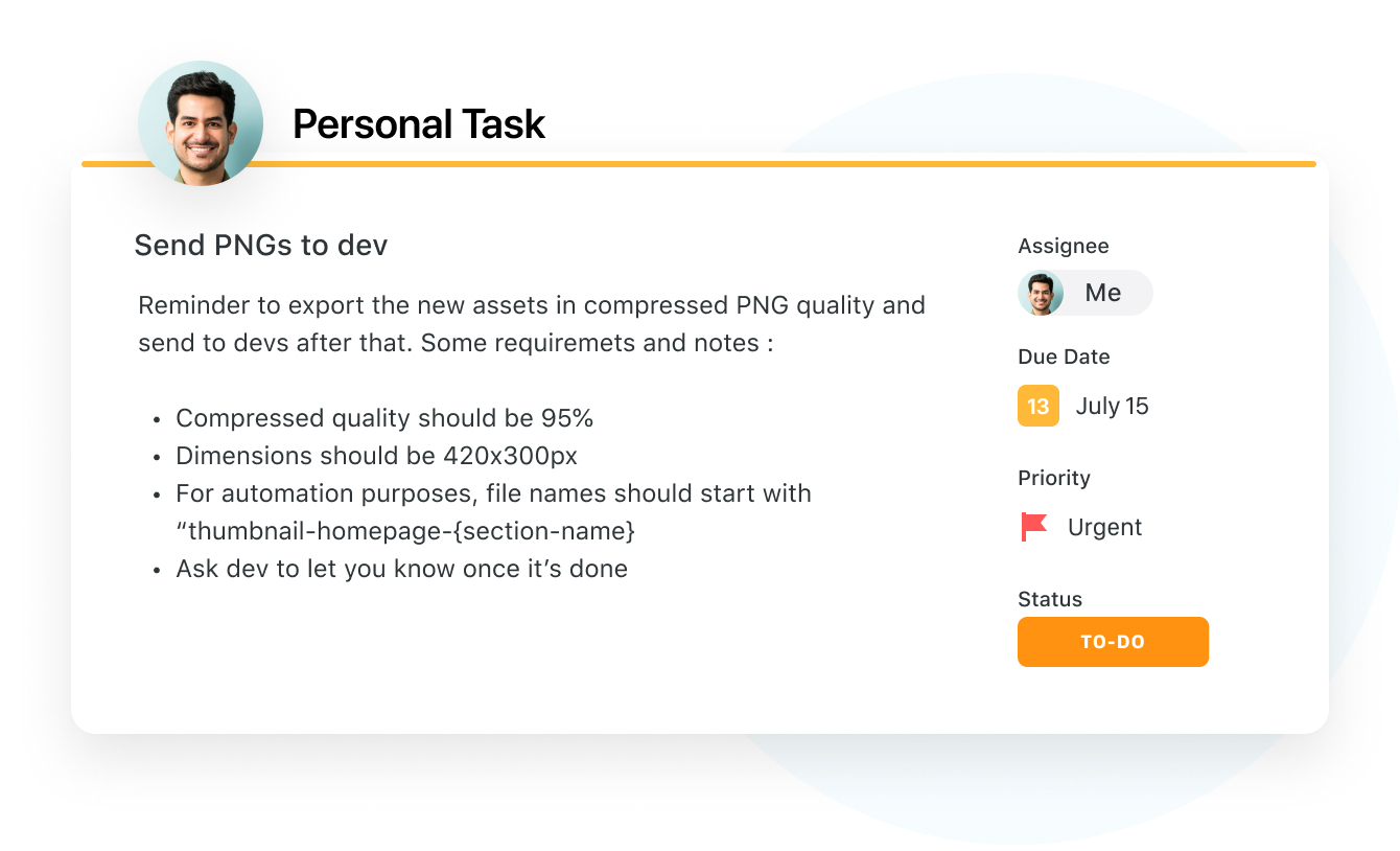 Manage your personal tasks