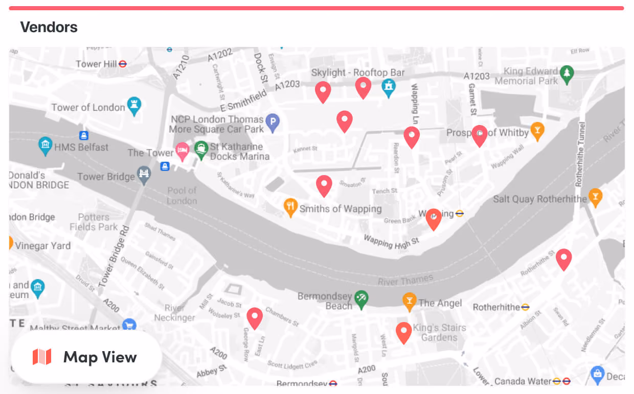 SmartSuite map view