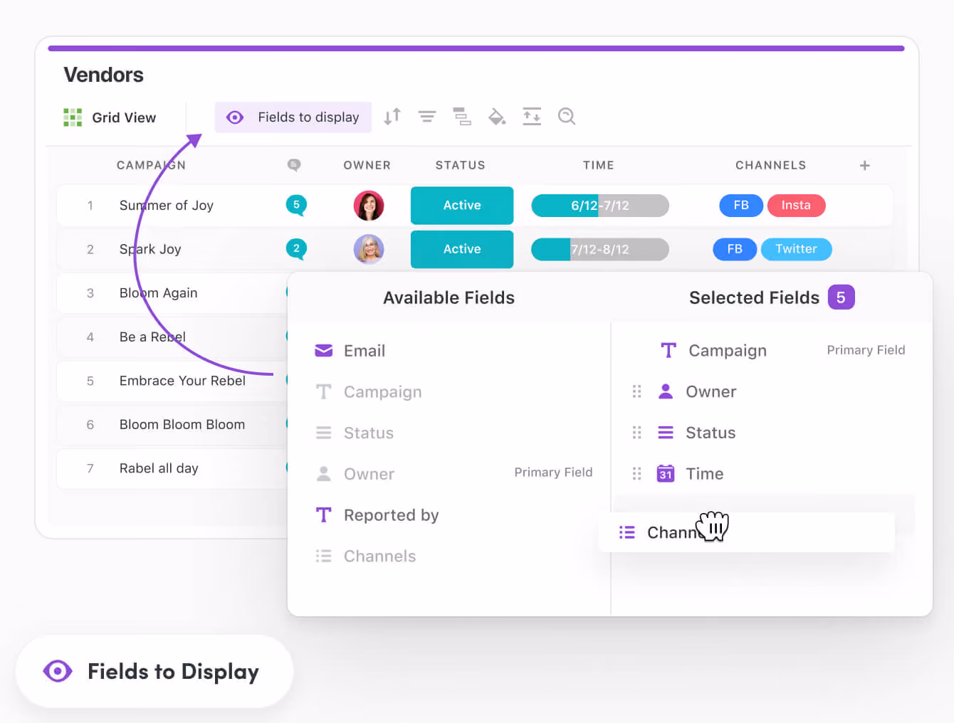 Adjust reports easily with the reporting toolbar