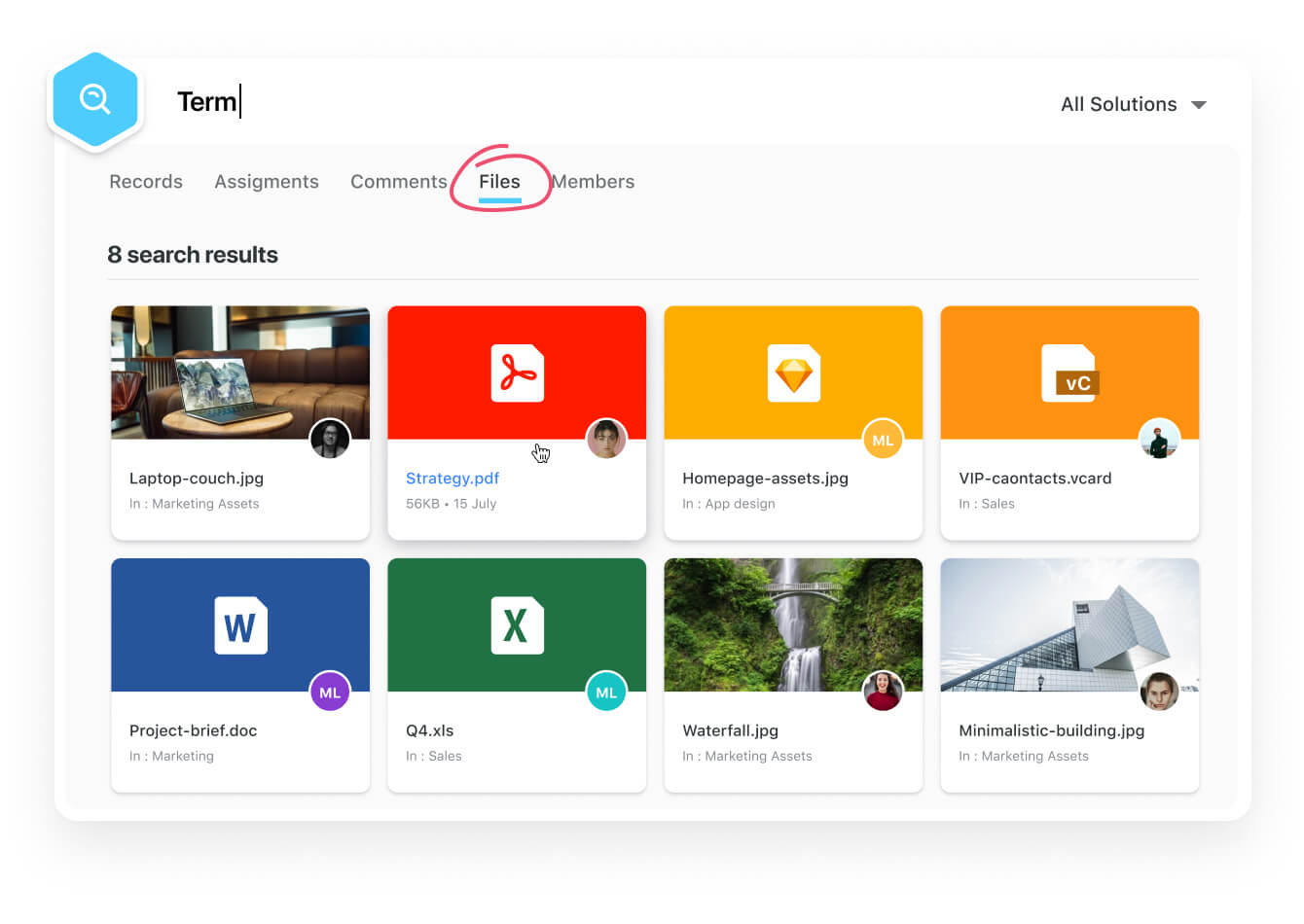 Find files with Global Search