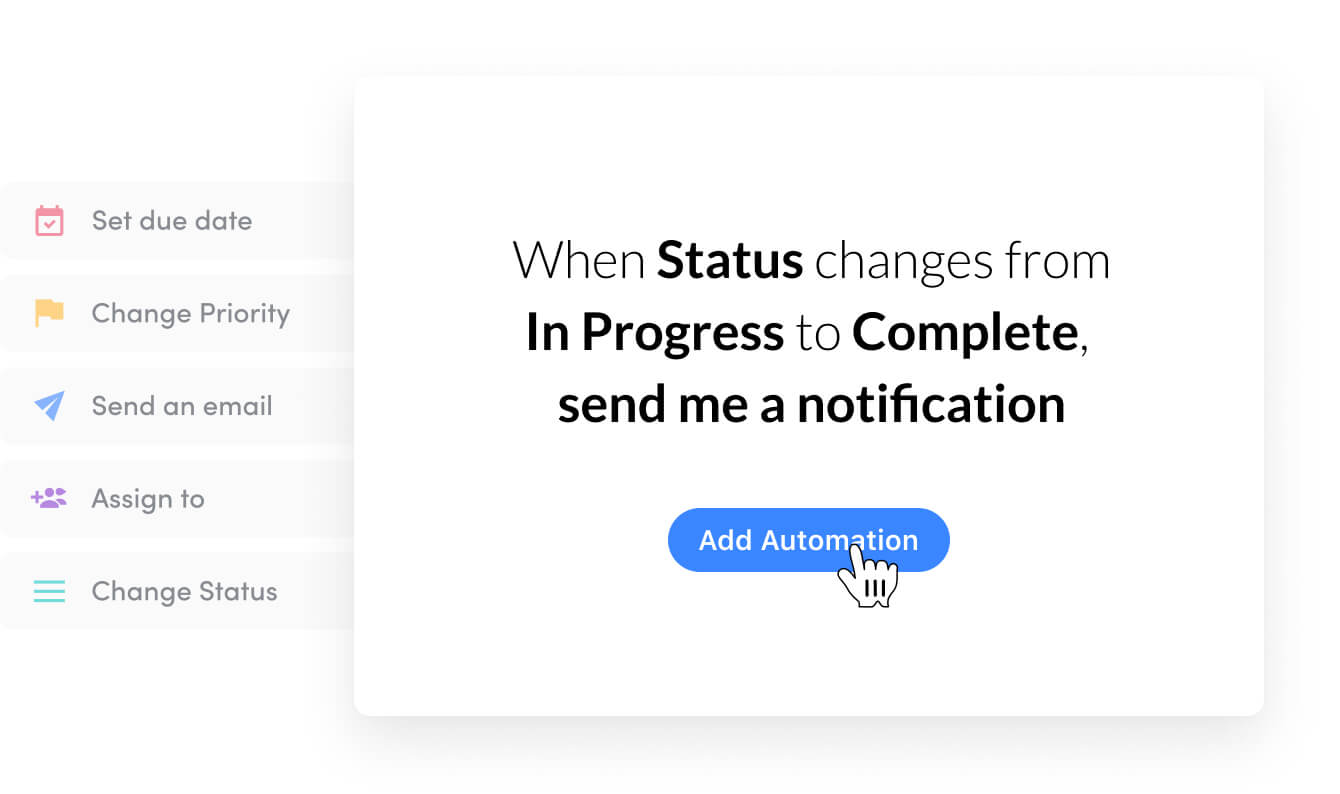 Automatically send a notification when status changes to complete