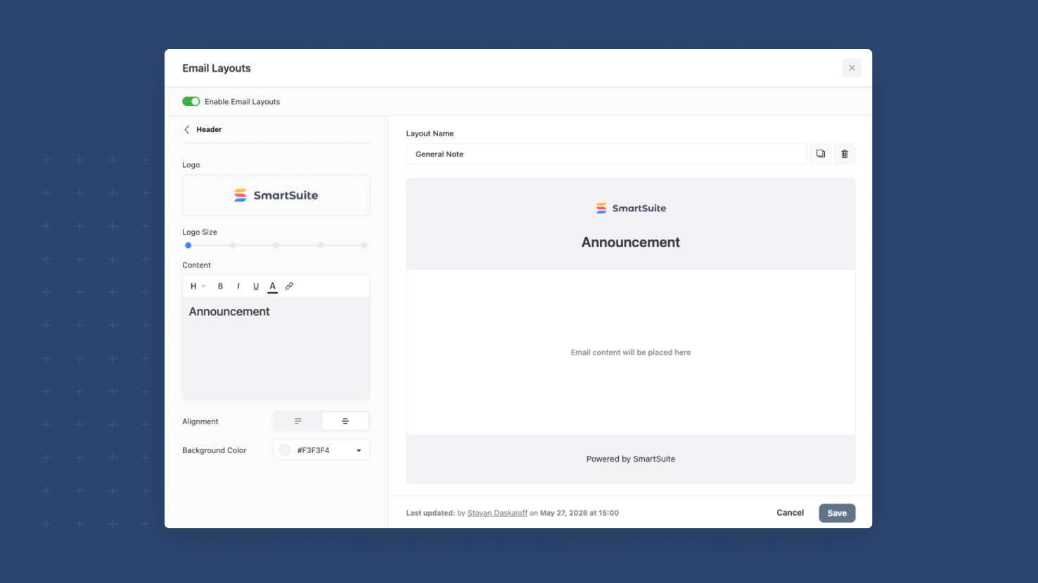 Whats New page - Emails - Layouts