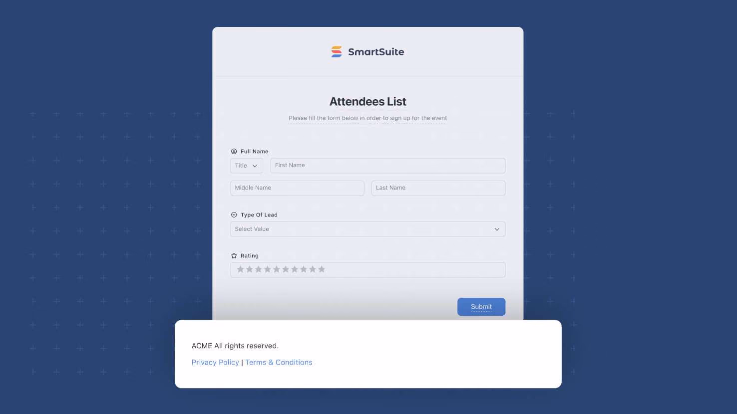 Whats New page - Forms - Footer