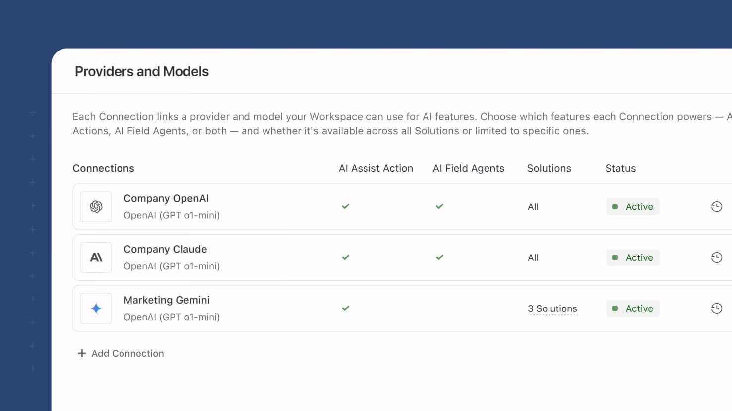 Whats New page - SmartSuite AI Managed Connections