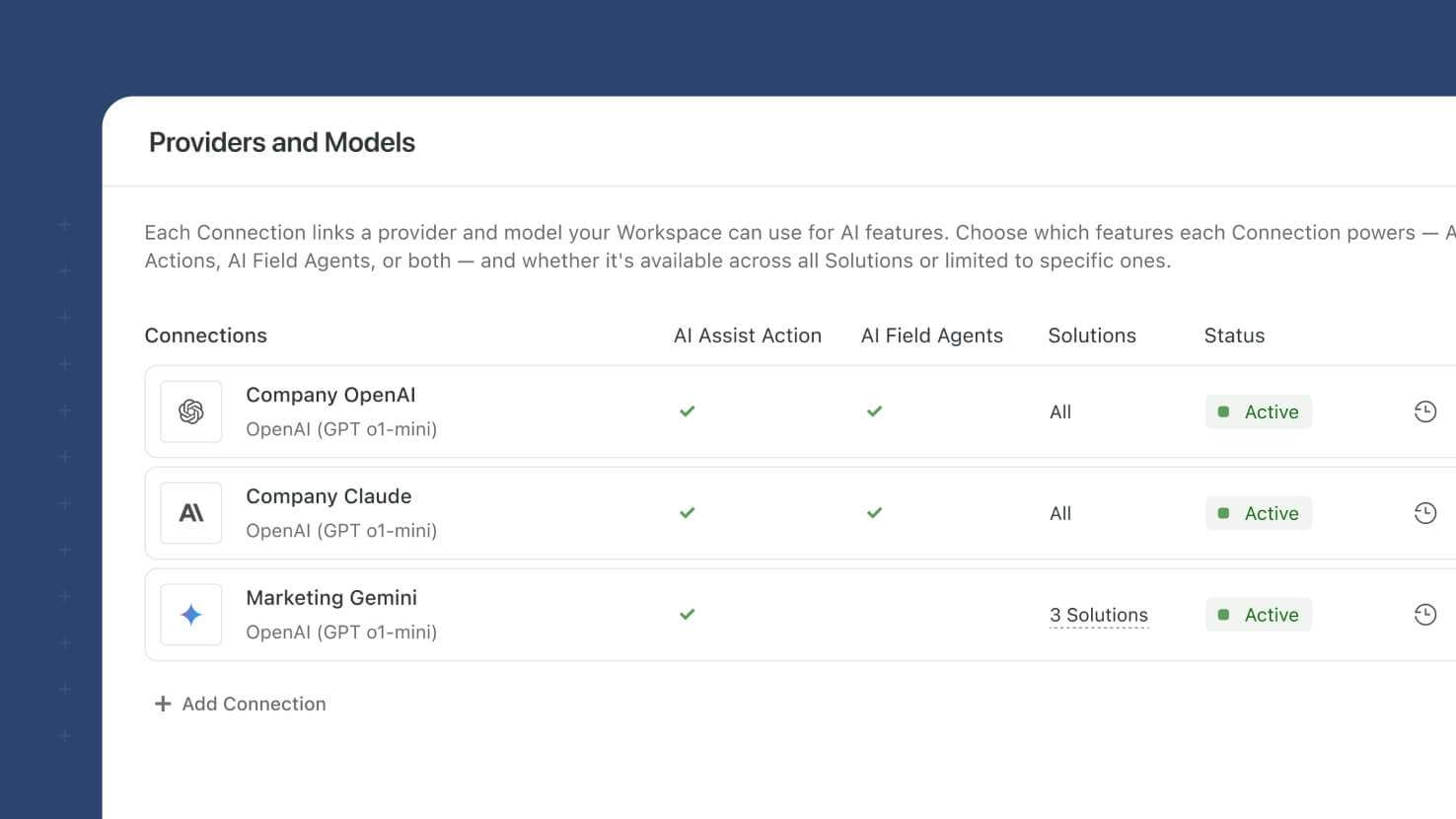 Whats New page - SmartSuite AI Managed Connections