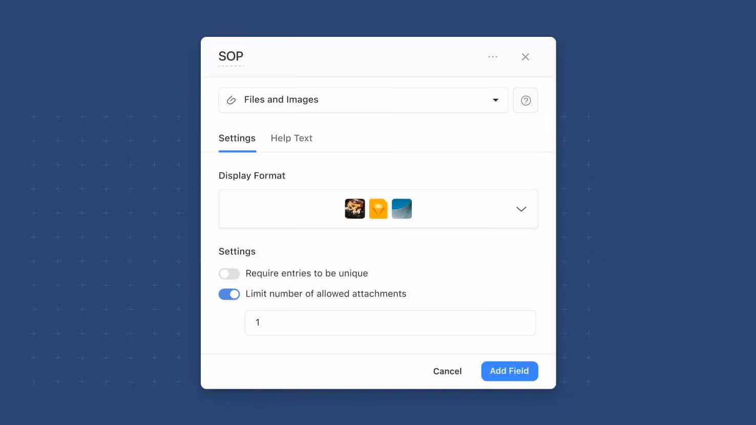 Whats New page - Files and Images - Attachments Limit