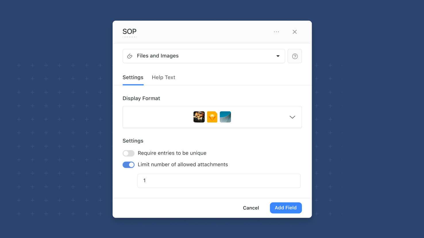 Whats New page - Files and Images - Attachments Limit