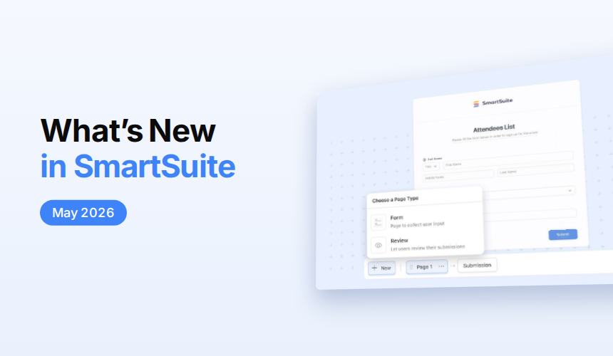 What's New in SmartSuite: May 2026
