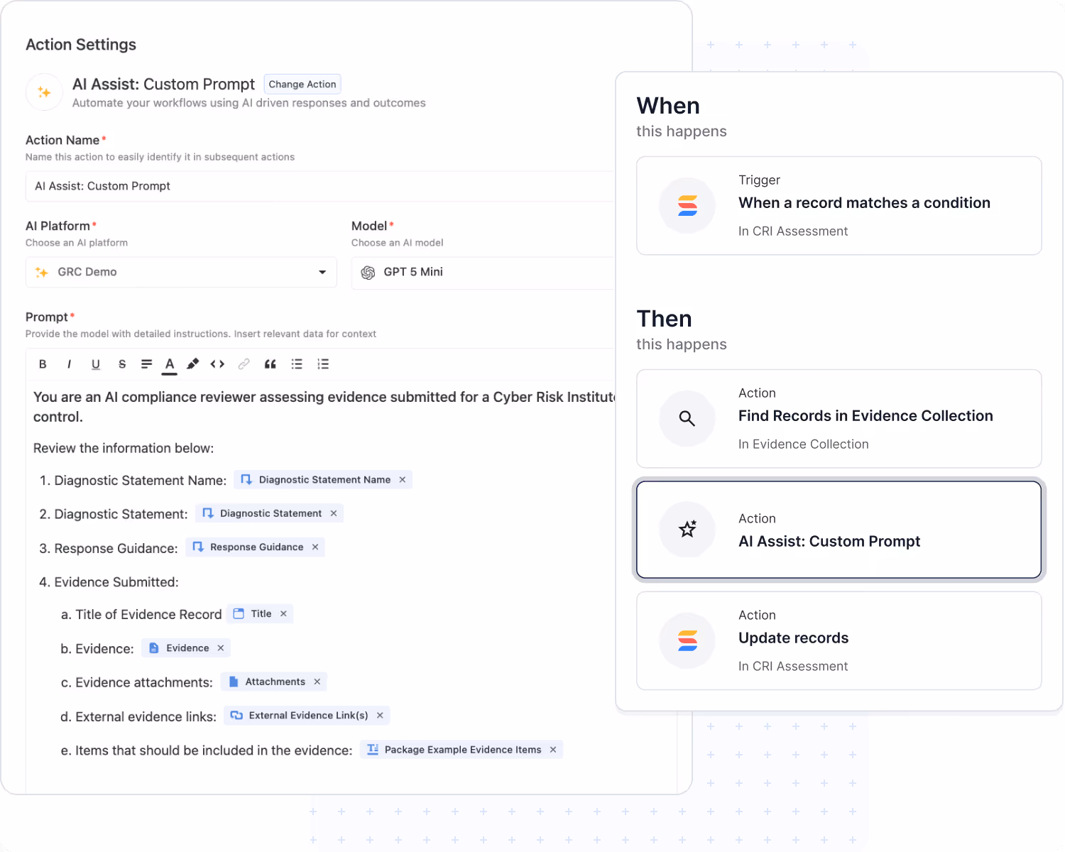 AI Assist Action in SmartSuite