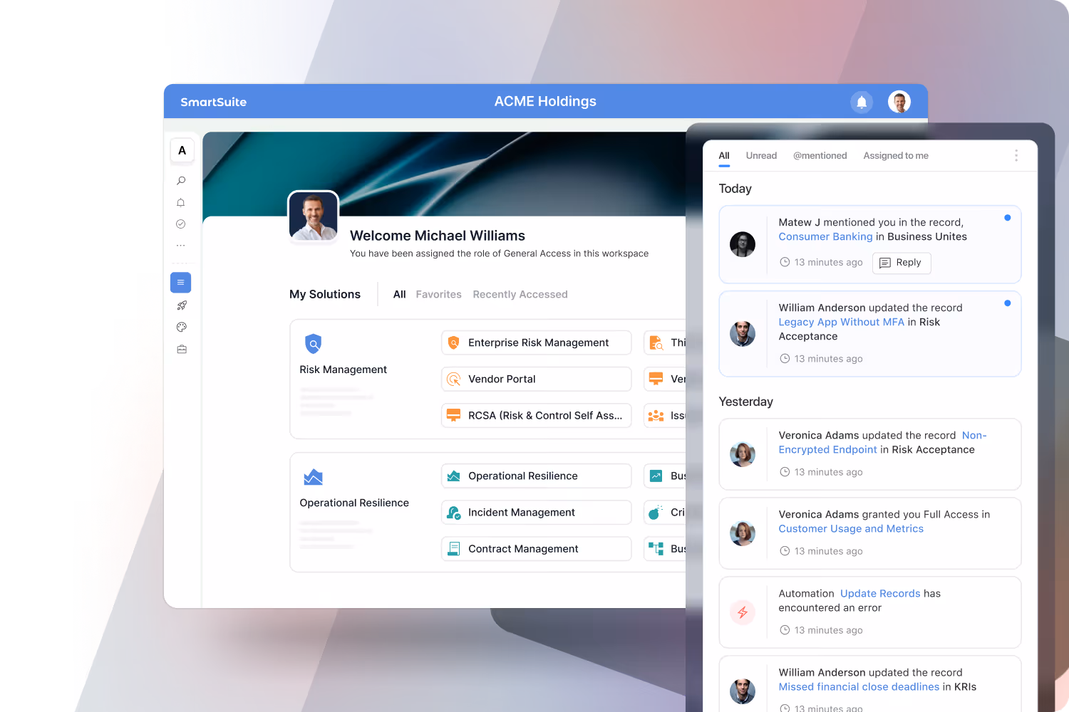 Notifications in SmartSuite