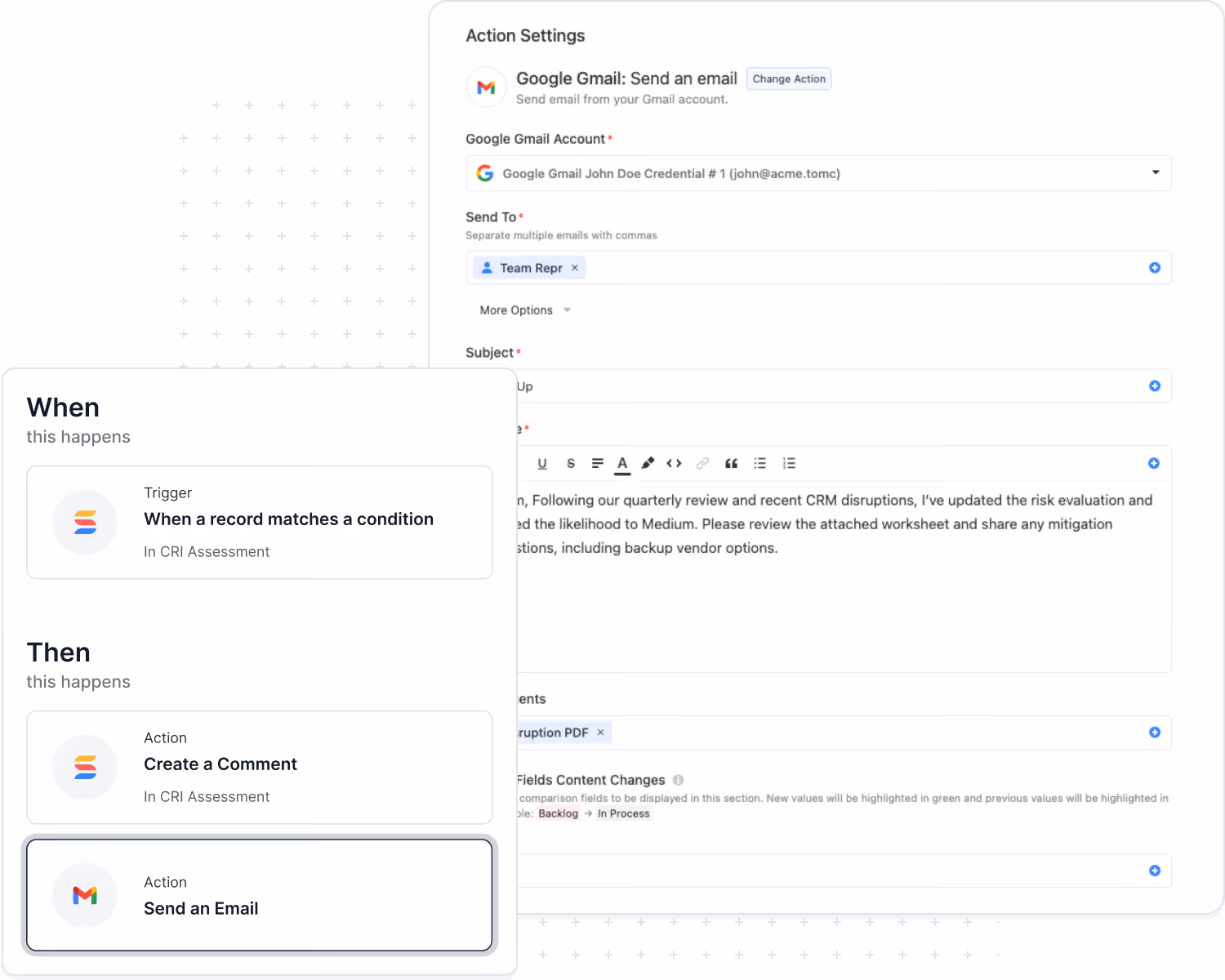 AI Assist Action in SmartSuite