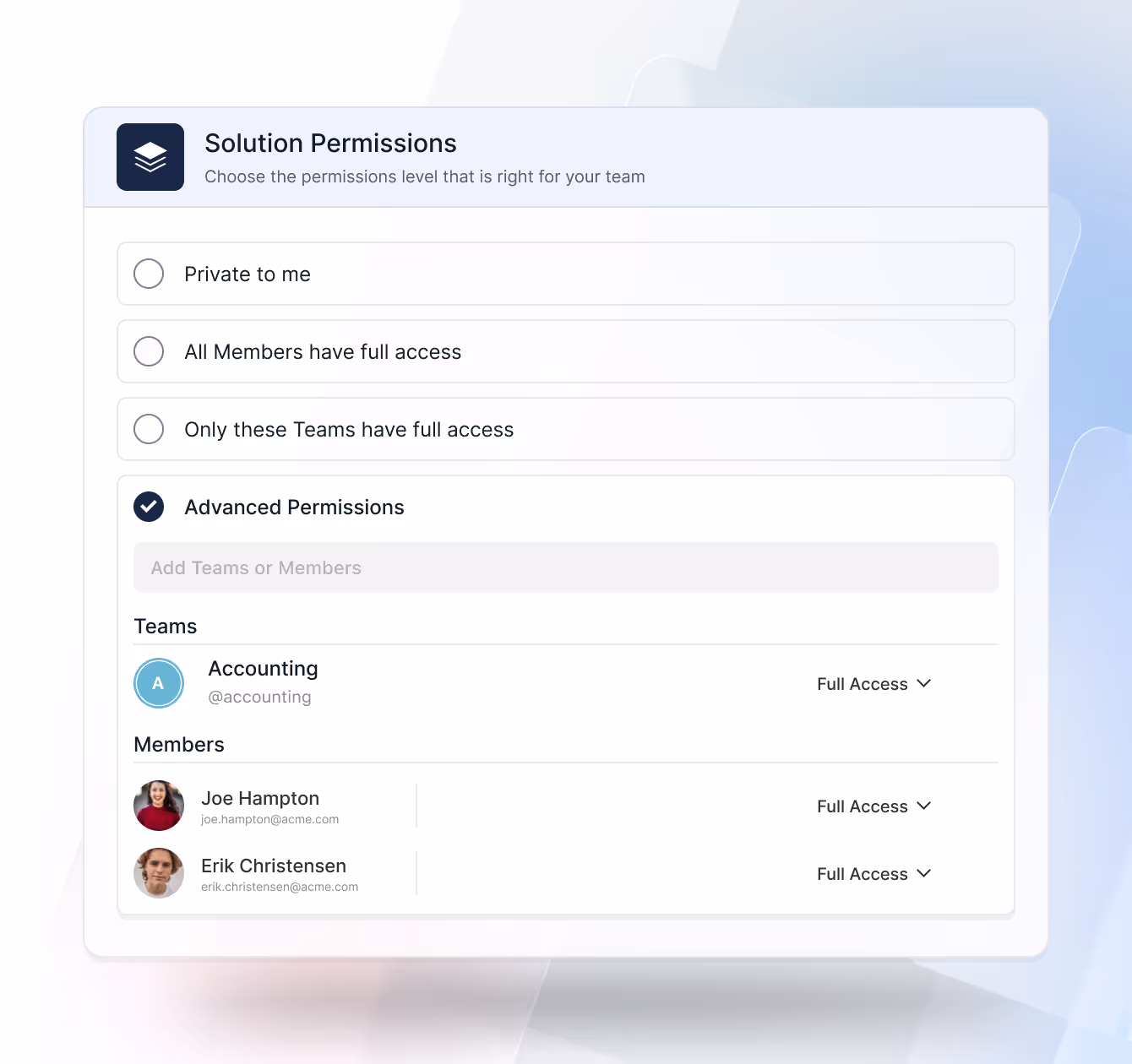 Solution in SmartSuite