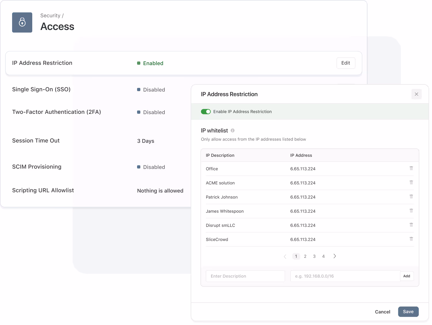 IP Restrictions in SmartSuite