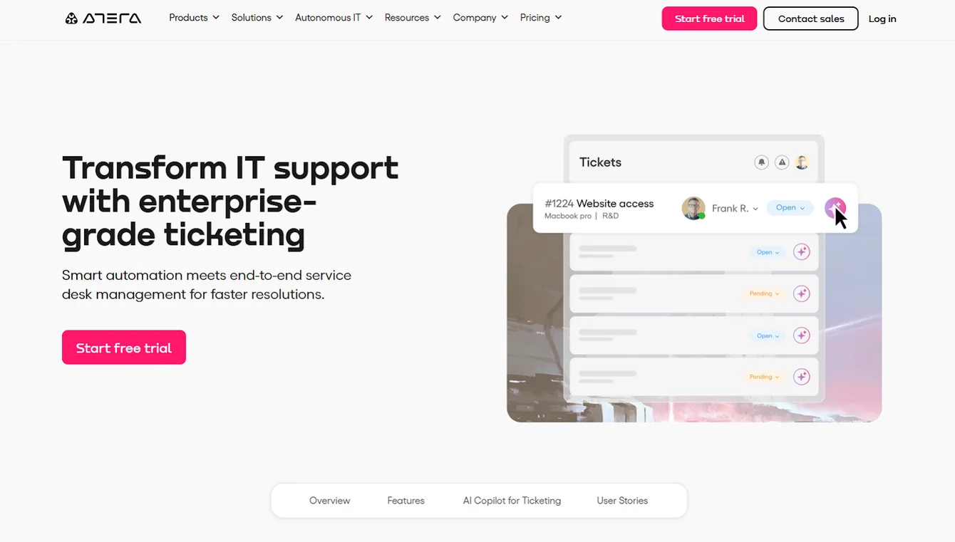Atera: 10 Best IT Help Desk Software & Tools [2026]