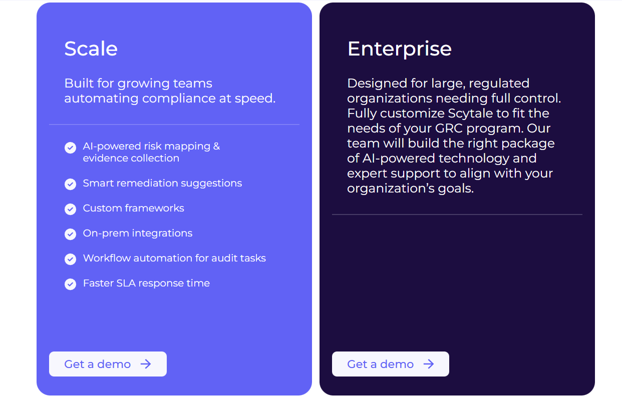 Scytale: Pricing