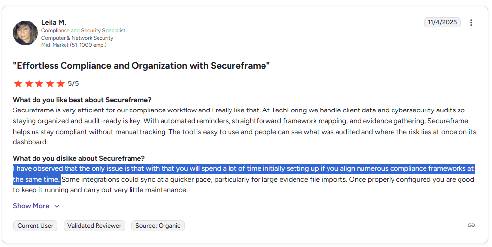 Does Secureframe offer good value for money overall?