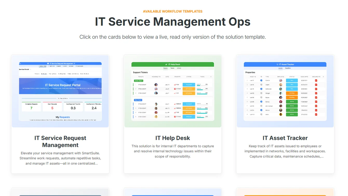 Screenshot: Deep customization without code in SmartSuite