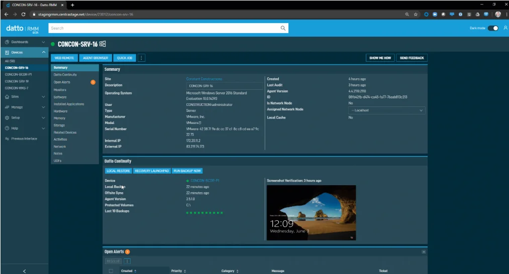 Datto RMM: Features