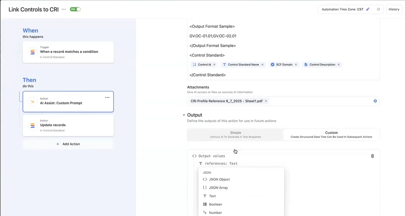 Screenshot: Automation and AI that streamline every part of ITSM in SmartSuite