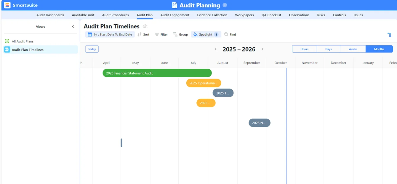 Screenshot: Ready-to-use GRC templates for faster setup in SmartSuite