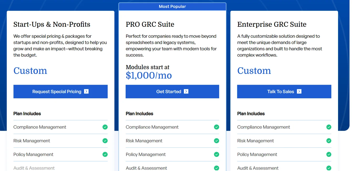 VComply: Pricing
