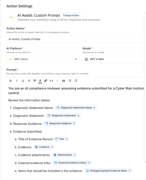 Screenshot: AI features built directly into project management in SmartSuite