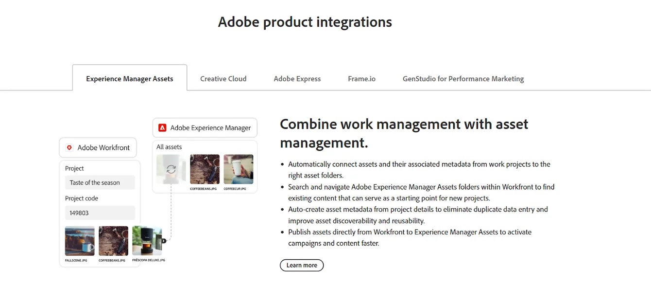 Workfront integrations