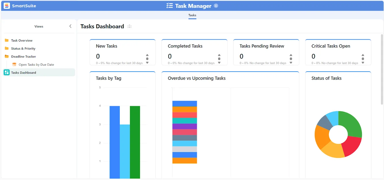 Screenshot: All-in-one work management in SmartSuite