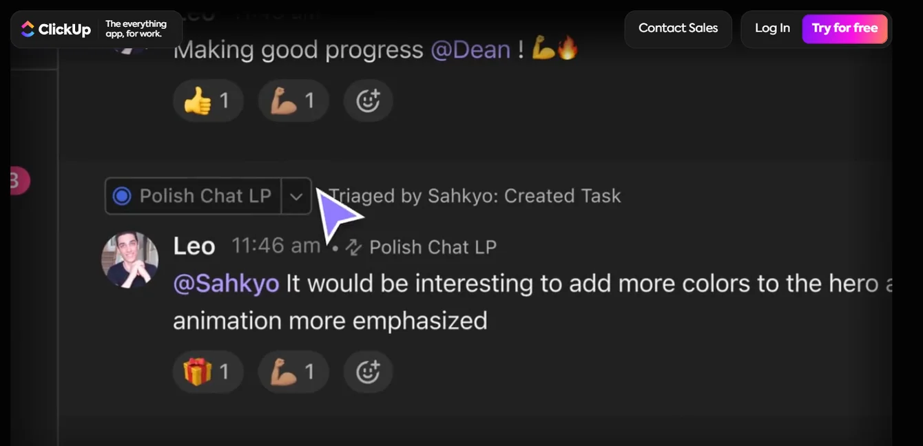 ClickUp Chat