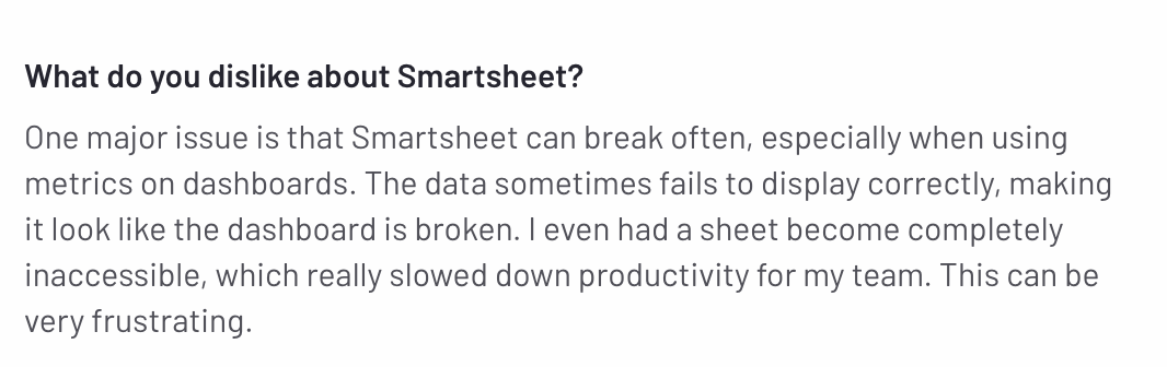 Smartsheet Reviews
