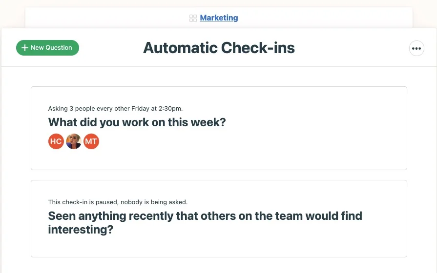 Automatic Check-Ins
