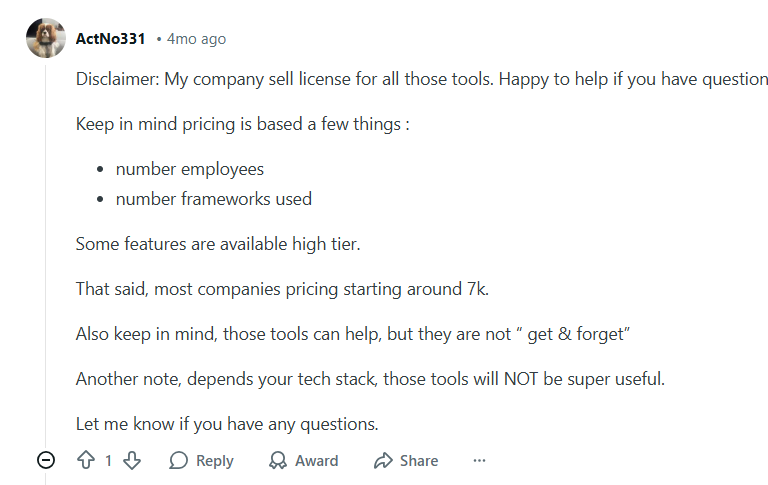 How does Secureframe calculate its pricing?