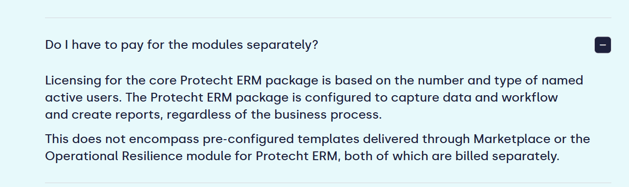 How much does Protecht actually cost?