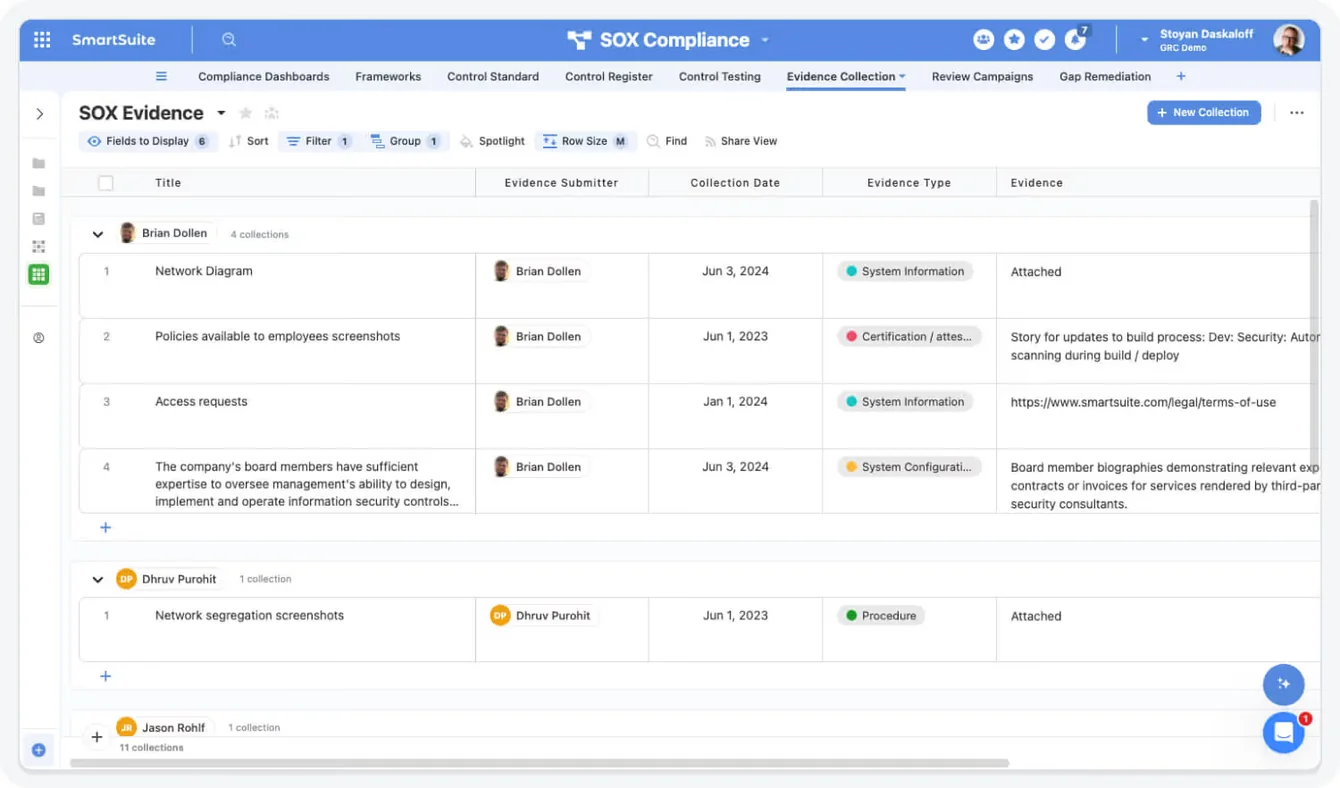 Connected work management platforms