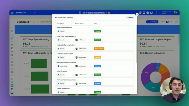 Screenshot: Managing the Display Limit in SmartSuite