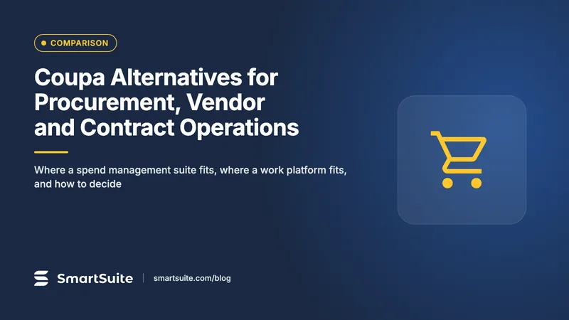 Coupa Alternatives for Procurement, Vendor and Contract Operations