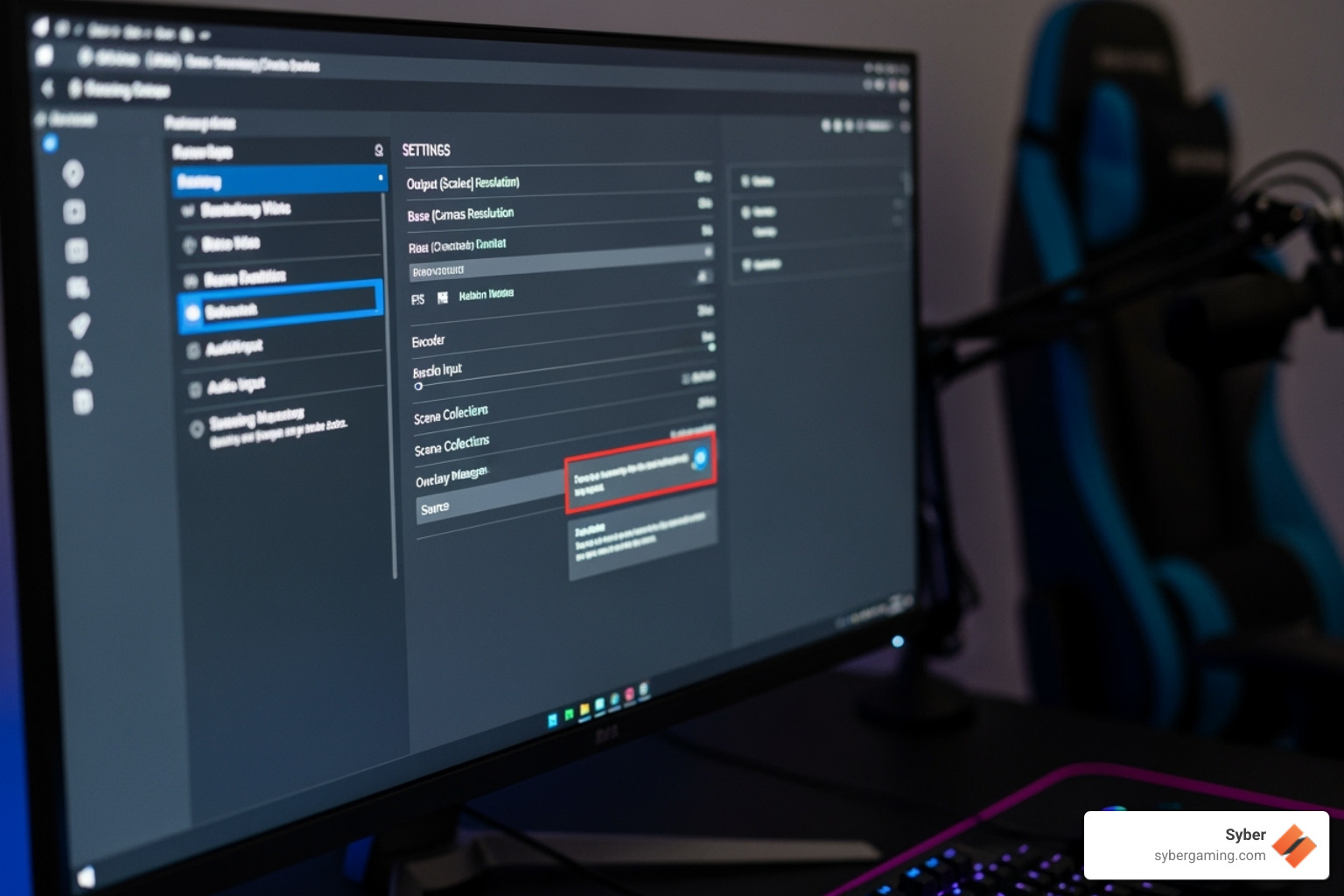 streaming software settings on a monitor - budget for a good streaming gaming computer