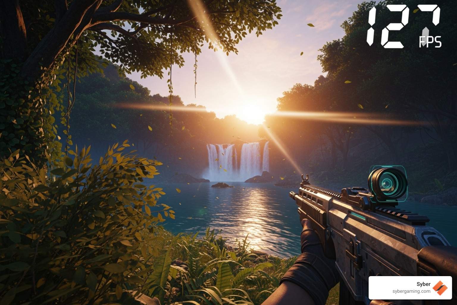 in-game screenshot showing a high FPS counter - best gaming pc under 600 reddit