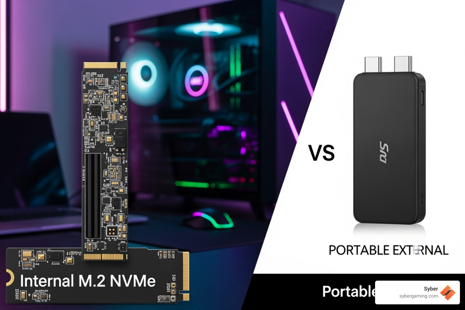 internal M.2 SSD versus a portable external SSD for a gaming pc pre built - best external ssd for gaming reddit