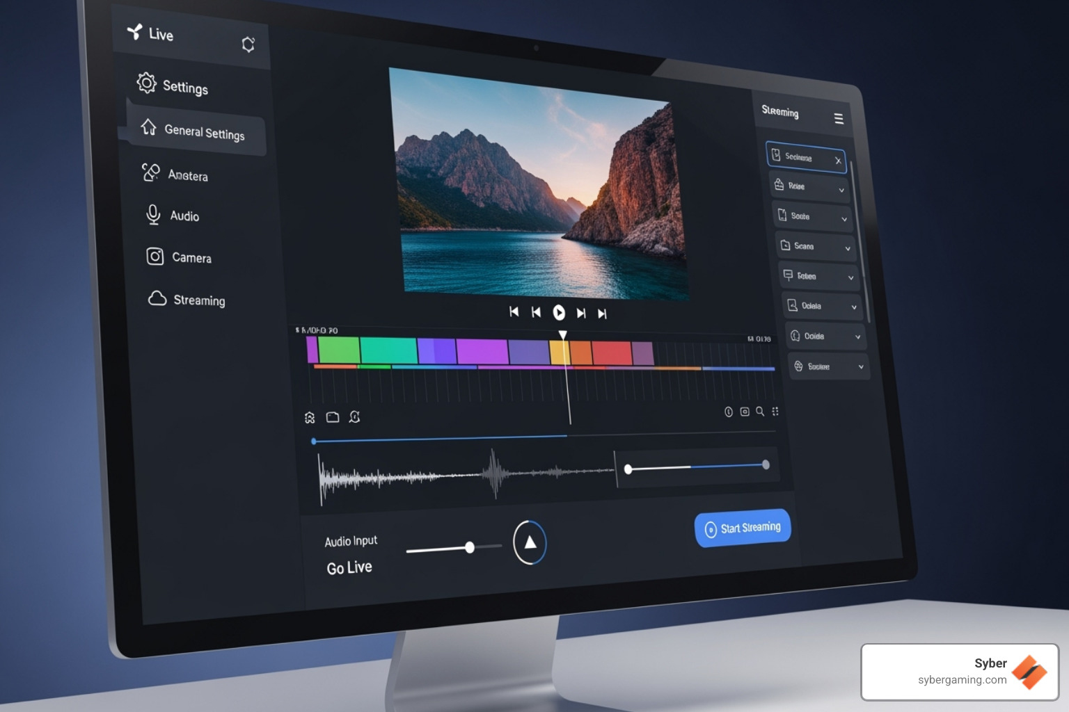 OBS software settings screen - cheap streaming computer