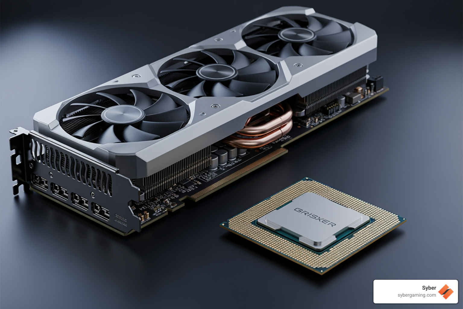 modern graphics card and CPU side-by-side - best spec gaming pc