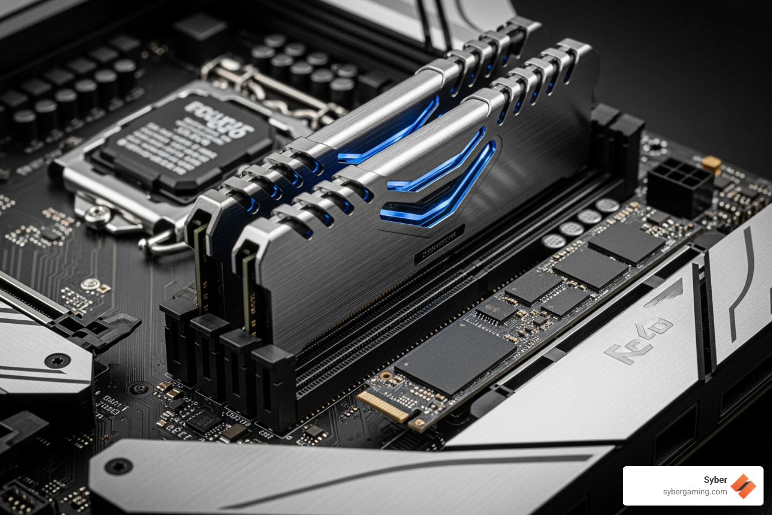 high-speed DDR5 RAM and M.2 SSD - extreme gaming PC setup