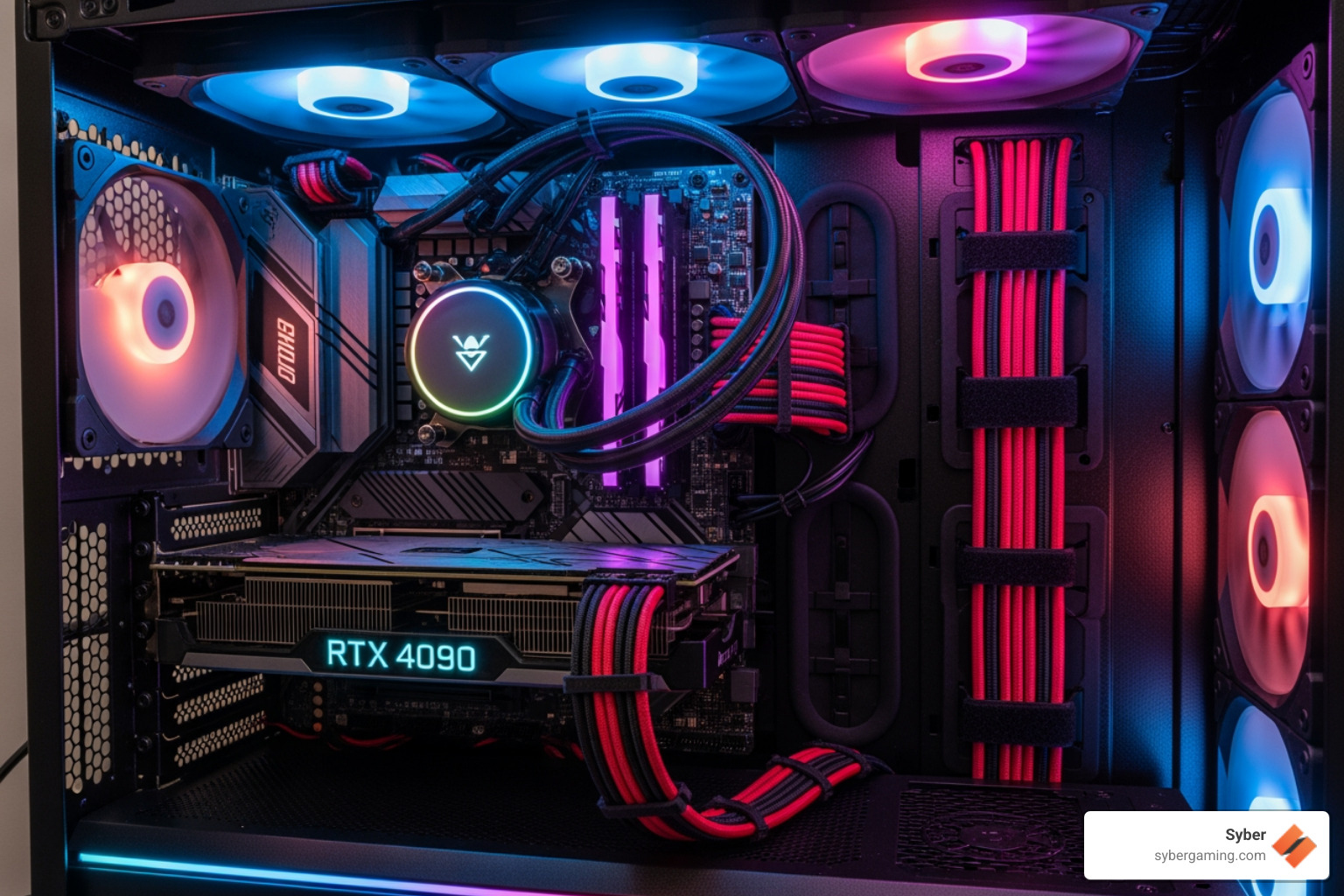 perfectly cable-managed PC interior - pc build perfectly cable-managed PC interior - pc build