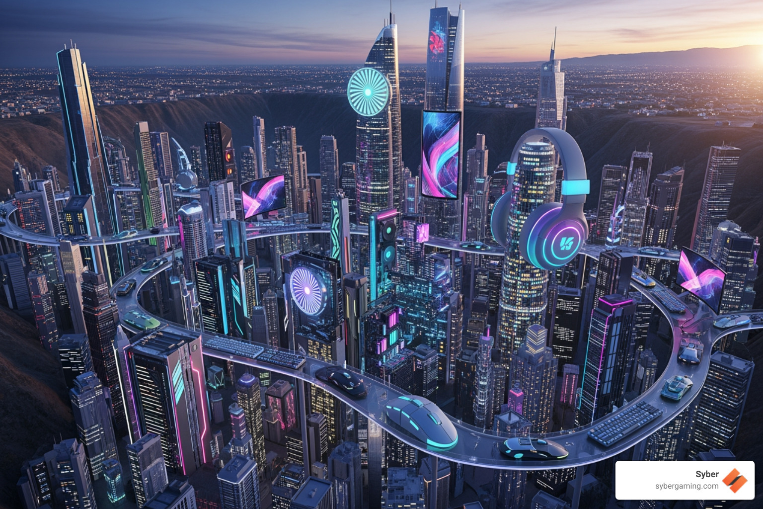 map highlighting City of Industry and surrounding tech company locations - gaming gear City of Industry