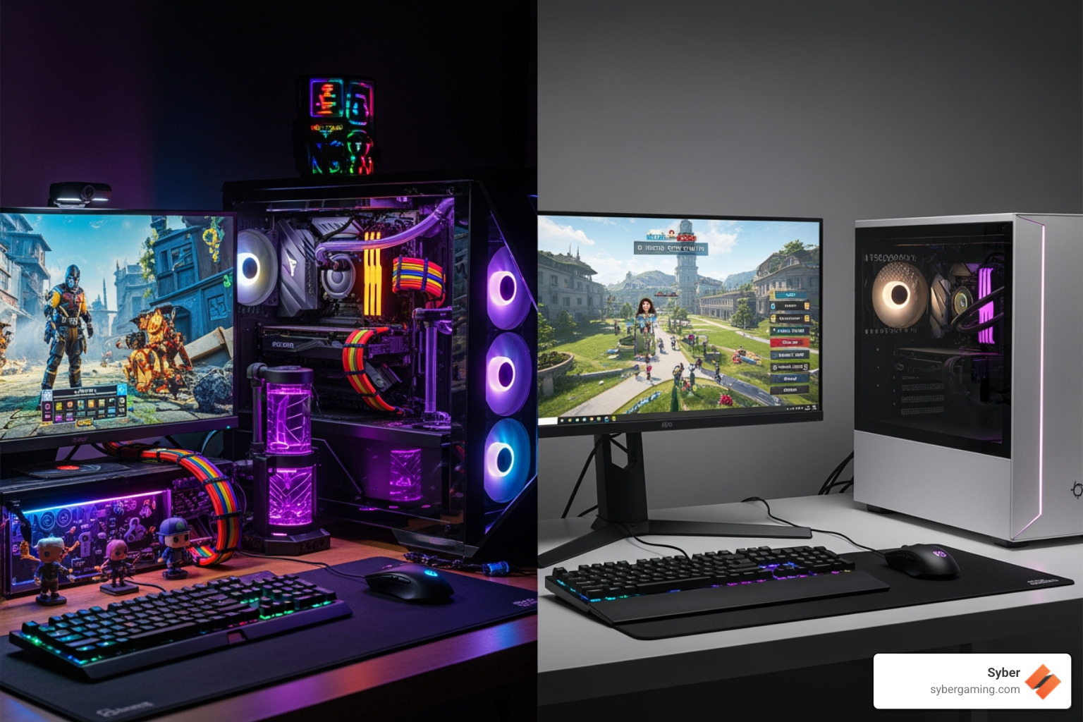 personalized vs. sleek pre-built PC setups - Gaming PC specialists