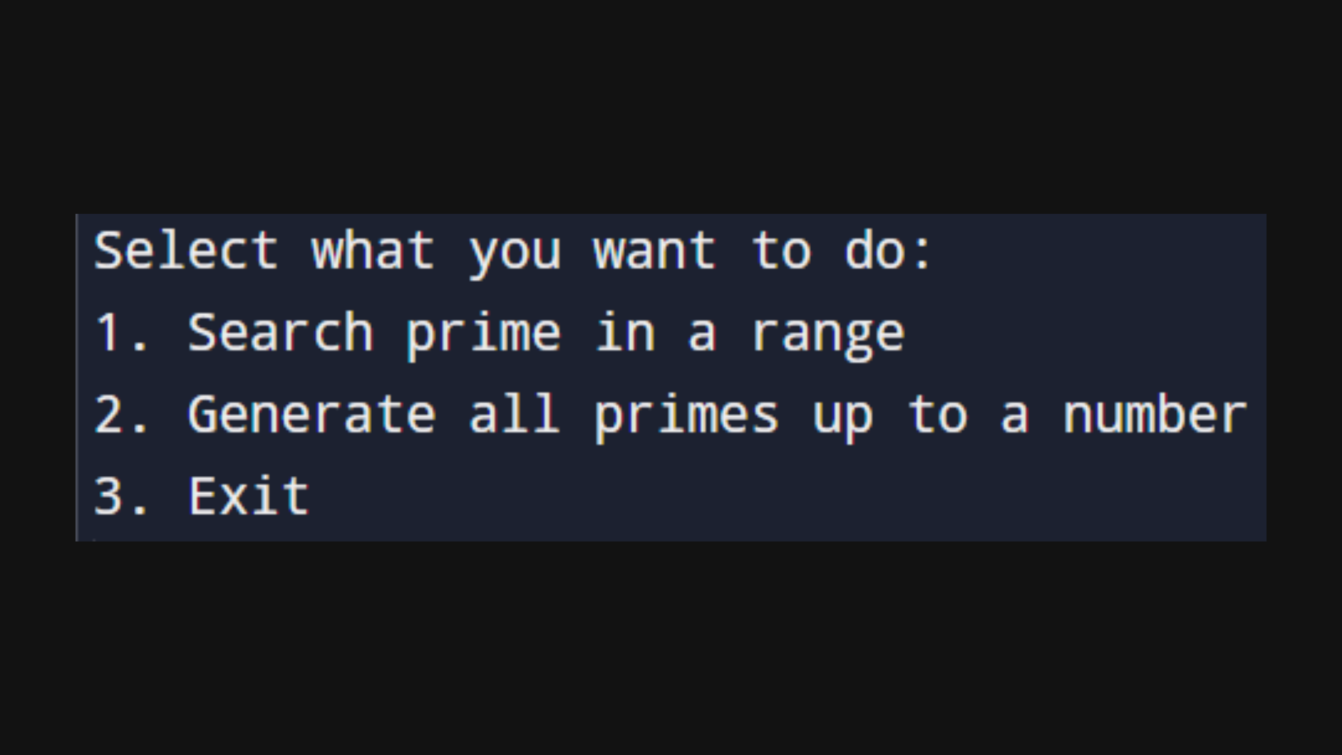Prime Number Generator in C